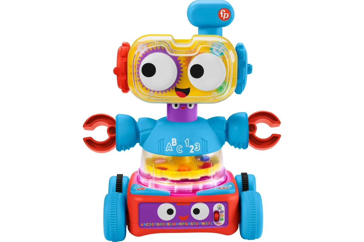 Fisher-Price Robot de aprendizaje 4 en 1 - juguetes educativos para niños de 2 a 5 años