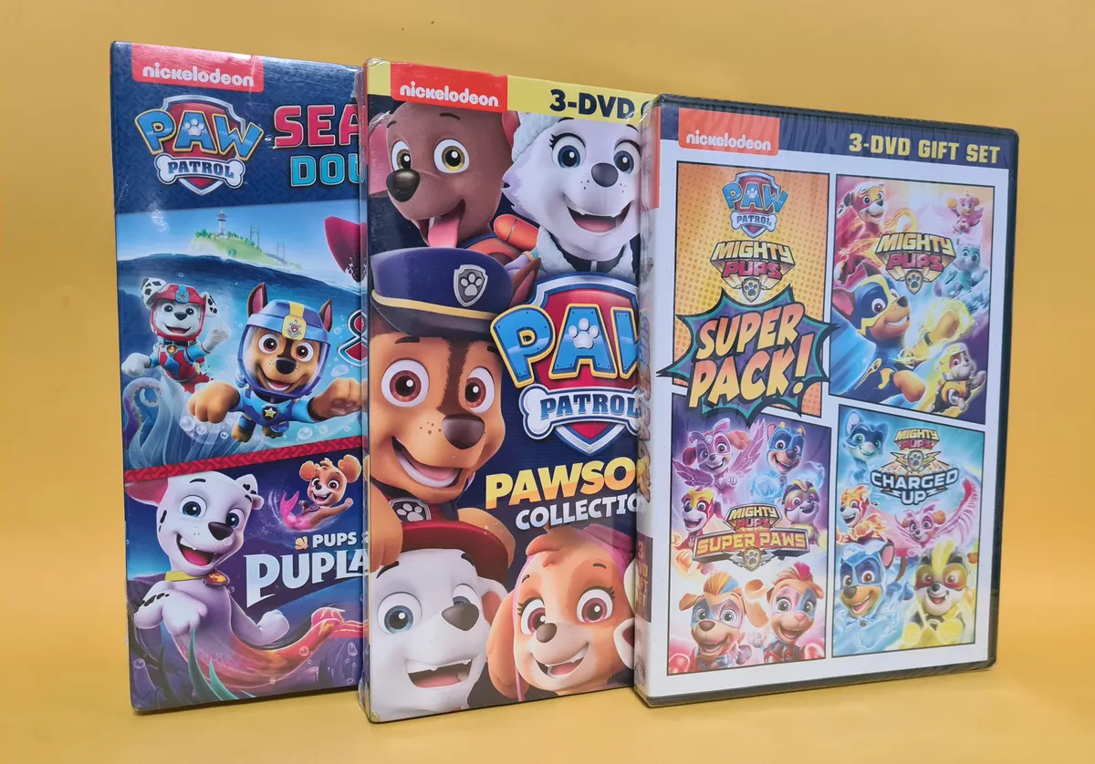 Pack Dvd / Paw Patrol / 8 Discos / Mighty Pups / Sea Patrol