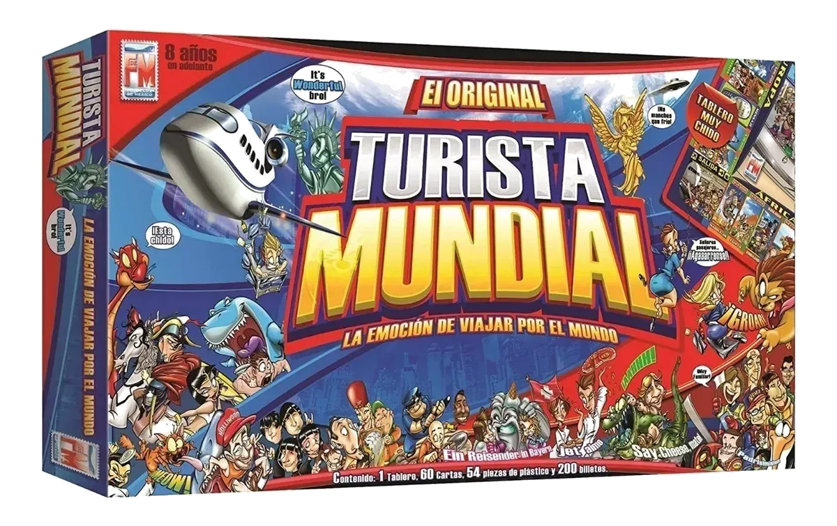 juegos de mesa tradicionales versión clásica Turista Mundial grande