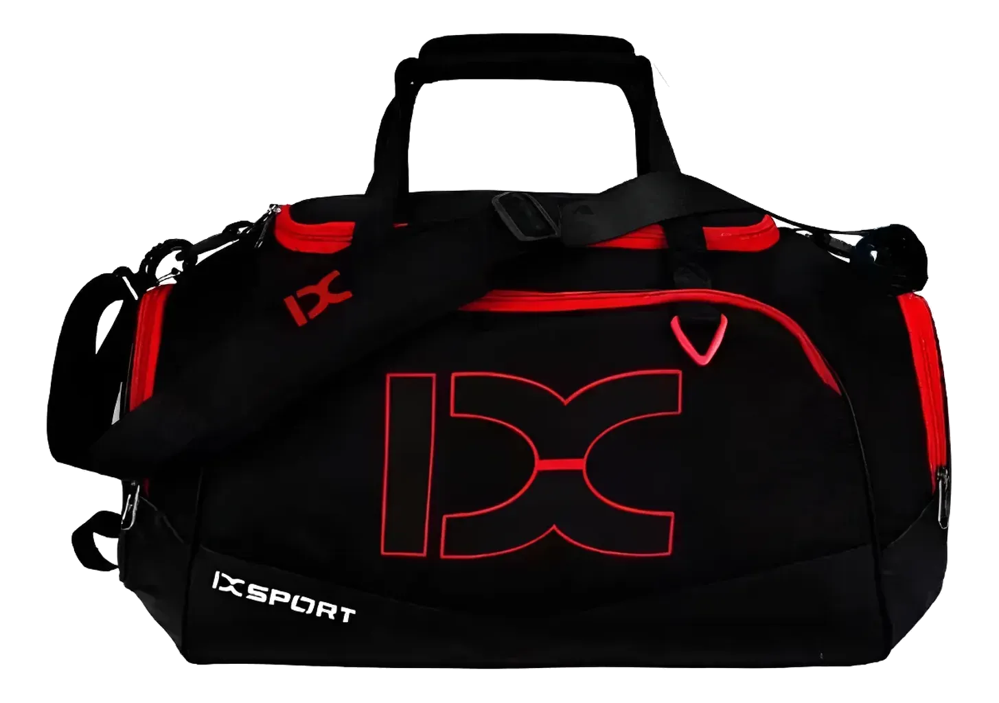 Para novio deportista Maleta Deportiva Gym Viaje Casual Mochila Calidad Ix Am7 Color Negro Con Rojo Impermeable